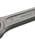 Heavy Duty Striking Face Ring Spanner Wrench, 60 Mm, 270 Mm Length, Hardened Special Steel With Matte Grey Finish, Hammer Ready