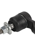 Beefed Up Front Outer Steering Tie Rod End Linkage Passenger Side Right Hand for 2014 2015 2016 2017 2018 Cherokee KL Jeep Replacement Upgrade Part Built To Last, black metal tie rod end close-up