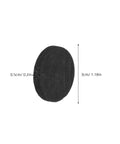 Round Graphite Electrode Plate 10 Pieces Heavy Duty Industrial Graphite Block Disk side view with dimensions 30x5mm