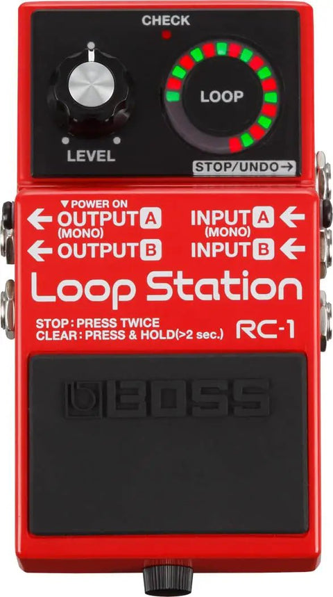 Compact Loop Pedal With 24 Segment Circular LED Indicator For Quick Rec Overdub And Play Status Up To 12 Minutes Recording
