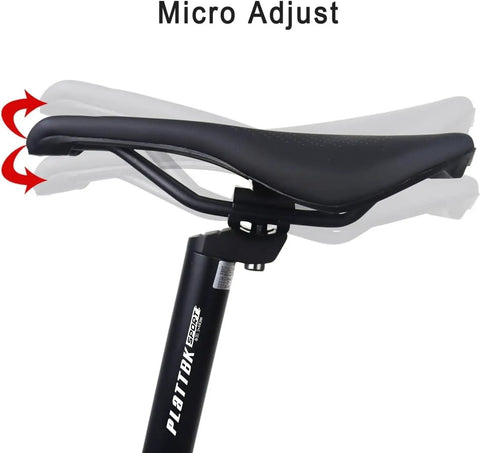 Extra Long 440mm Aluminum Bike Seat Post Replacement For BMX MTB And E-Bikes 25.4/27.2/28.6/30.9/31.6mm with Micro Adjust feature