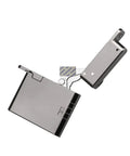 Pro Grade Hidden Mortise Top And Bottom Pivot Knife Hinge made of durable zinc alloy, 40mm barrel and 18mm panel thickness.