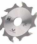 Professional Tungsten Carbide Biscuit Jointer Blade 100mm With 22mm Arbor Precision Woodworking Saw Replacement, shiny steel blade.