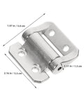 Soft Close Metal Cabinet Door Hinge With Damping High Torque 3 Nm Thickened Zinc Alloy Silver Finish dimensions shown