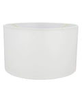 Off White Faux Linen Drum Lamp Shade With UNO Fitter 36 Mm Inner Ring Brass Fitter 17 Inch Tall By 17 Inch Wide Cylinder Shade