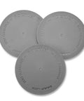 Premium Abs Plastic Router Table Insert Ring Set With Push Button Quick Release For Zero Clearance Fits Snap Lock Plates displayed together.