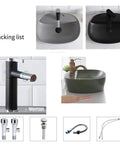 Rock Solid Black Ceramic Bathroom Sink With Square Above Counter Setup Featuring A Super Smooth Matte Glaze Finish Built Tough For Daily Washdowns And Absolute Zero Hassle Cleaning Tailored For Modern Households, showing various sink designs and components.