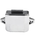 Push Button Latch Kit for RVs and Campers, 5 Pack Cabinet Locks and Door Catches, polished latch close-up