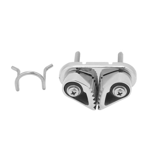 316 Stainless Steel Cam Cleat With Ring Fairlead For 3 To 12mm Rope, Tough As Nails Boat Rigging Anchor Cleat For Sailing
