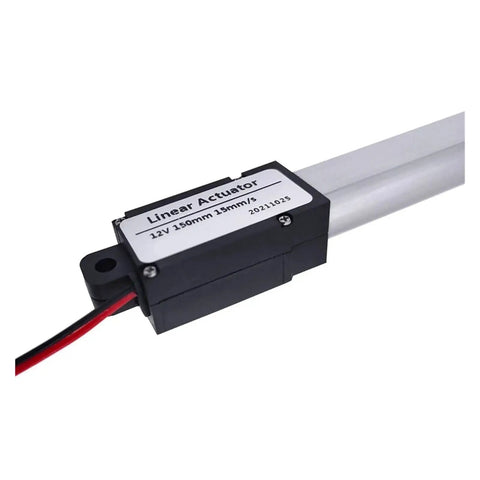 Electric Linear Actuator 12V DC Motor With 30mm And 50mm Stroke Options 30N 60N Or 100N Built Tough Quiet Operation Compact Durable Design For Home Appliances DIY Projects Robotics And More, 12V 150mm model with wires