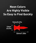 Diagram of Step Down Plastic Golf Tees Unbreakable 50 Pack One And A Quarter Inch 32 mm Red Reusable Castle Tees for height control