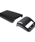 Sharp Matte Carbon Fiber Rear Air Vent Shields Plus Center Console Armrest Pads For Tesla Model Y And Model 3. Two-piece ABS trim.