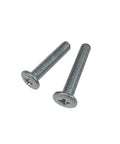 6Mm X 20Mm Flat Head Phillips Machine Screws White Zinc Furniture Hardware Fasteners for heavy duty assembly, showing two screws.