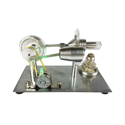 Mini Stirling Engine Science Toy For Hands On Learning Real Working Heat Engine With Cool Colorful LED Lights Generator