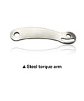 Torque Arm Conversion Kit For Electric Bicycles M14 Shaft Fit Universal Torsion Arm Safety Upgrade For E Bikes Durable Steel Build With Easy Install And Real Solid Shaft Protection. Steel torque arm with slotted mount hole