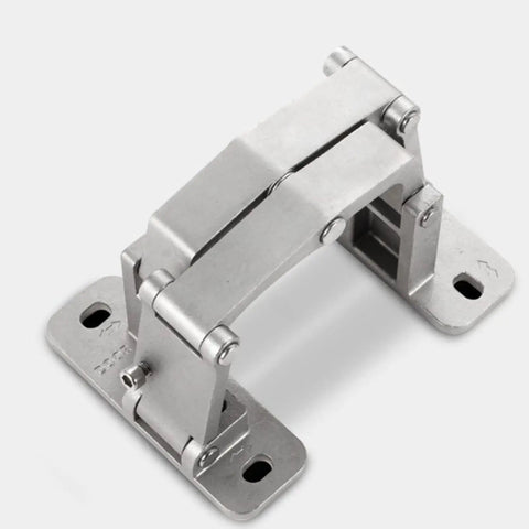 Heavy Duty Concealed Door Hinge With Silent Hydraulic Buffer For Fire Doors And Load Bearing Wood Or Aluminum Frames Soft Close Durable Steel Plate Base Ideal For Modern Interiors