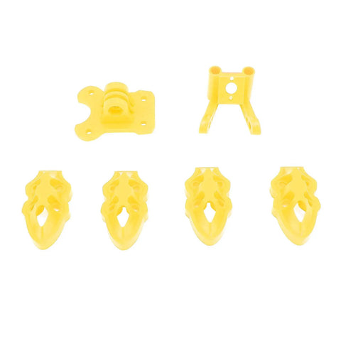 RC Drone Motor And Antenna Base Kit For FPV Quadcopter With Camera Mounts And Antenna Bases 5In To 10In Quad Frames 3D Printed In Yellow