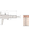 Boss-Level Vernier Calipers Heavy-Duty Measuring Tool For Hella Precise Dimensions And Dead-On Readings Every Time, with scale markings.