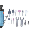 Top Grade Pneumatic Air Die Grinder 18000 RPM Badass Rotary Polisher With 6mm And 3mm Chucks smooth metalworking tool with various polishing tips.