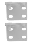 Built Tough Refrigerator Door Hinge Replacement Pair With Failproof Antidrop Safety Design For Universal Freezer Cold Storage Cooler and Walk In Commercial Repair Projects At Home Or Business, gray metal parts.
