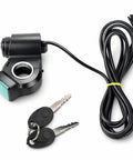 Portable Throttle Voltmeter For Electric Bikes And Scooters, Digital Voltage Display From 12V To 99V with locking mount and keys