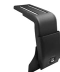 Heavy Duty Universal Roof Rack Bracket for Gutter Mounts 10cm Clamp On Car Roof Rack Hardware in black carbon steel, side view