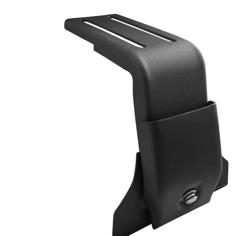 Heavy Duty Universal Roof Rack Bracket for Gutter Mounts 10cm Clamp On Car Roof Rack Hardware in black carbon steel, side view