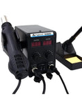 110V 750W 2 In 1 SMD Hot Air Rework Station And Soldering Iron With LCD Dual Digital Display for precise PCB work.