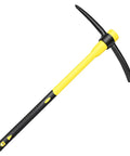 36 Inch Pick Mattock With Heavy Duty Rail Steel Head And Fiberglass Handle, 2 In 1 Adze Hoe And Pick Axe For Digging, Prying, And Landscaping