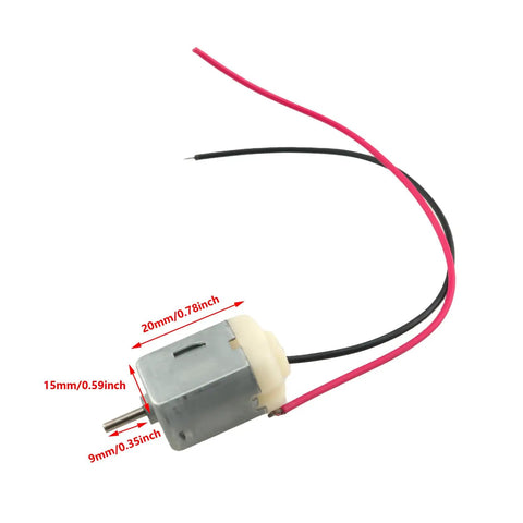 Six Pack 130 Size Mini DC Motors 3V With 15 Cm Copper Wire For Small DIY Projects Like Toothbrushes Electric Shavers Juicers Toys Robots