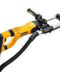 Dust Extractor Telescope With Hose For SDS Rotary Hammers Black Pro Grade Attachment on yellow rotary hammer with black handle