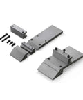 Components of 100 Inch Manual Sheet Metal Brake For 12 Gauge Steel Bending With Adjustable Fingers And 135 Degree Angles Model PB10012