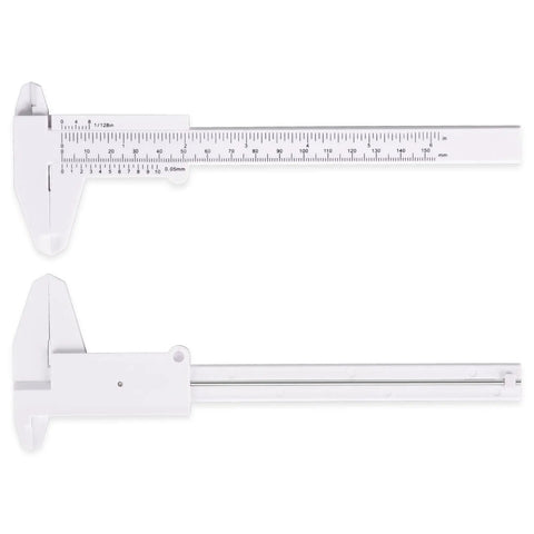 Plastic Vernier Caliper Two Pack 150 mm Mini Plastic Calipers For Students Portable To 6 Inch Measuring Tool
