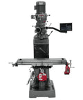 Industrial Step Pulley Milling Machine Built As A Tough Shop Workhorse And Fully Rigged Out With Variable Speed Control and Precision Digital Readout Plus Dual Axis Powerfeed For Daily Grind Machining, featuring a 9x42 table.