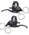Shifter And Brake Combo For 3x7 21-Speed Mountain Bikes Left And Right Brake Levers With Cables Integrated Shift Brake System