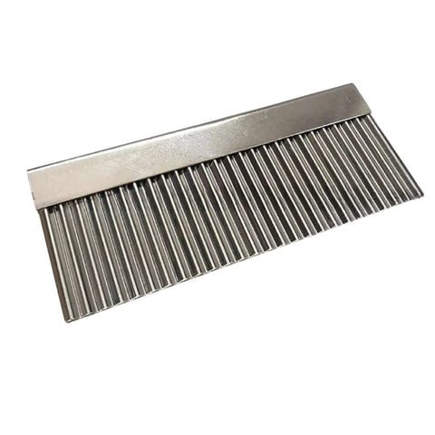 UNCLEJUM Crinkle Cutter Serrated Knife, 5-inch, stainless steel, comb-style blade for vegetables and desserts