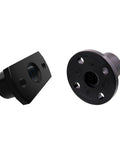 Black mechanical flanges for secure attachment