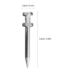 Single 5.8cm steel spike for Lawn Aerator Shoes Spikes 5.8cm Steel Replacement Spikes For Manual Gardening, 20 Pack
