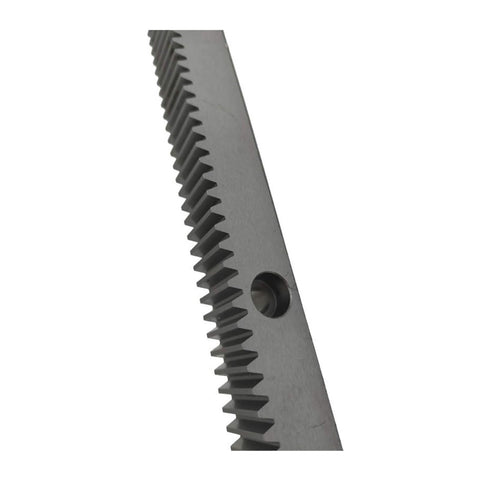 External Gear Rack 1M Long 1Mod 500mm CNC Ready With Precision Straight Teeth close-up showing machining quality