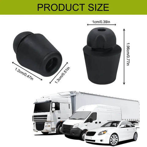Heavy Duty Rubber Car Door Bumpers 10 Pack Oem Fit 82191 28010 Universal Front Rear Edge Guards size comparison with dimensions.