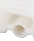 Electric Linear Actuator Slide Block For Reciprocating Motion Systems Motor Push Rod Slider Rail With ABS Material Slick Stable Connection Replacement Part For DIY Projects And Heavy Duty Applications close-up white ABS mounting hole