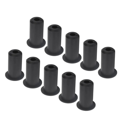 Solid Black Silicone Cable Grommets For Wall Hole Perfect Fit 0.75 Inch Wire Routing Kit Guards Antenna Cables And Series Wires Keeps Your Setup Clean Secure And Friction Free From Daily Wear And Tear, set of 10