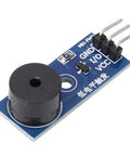 5 Pack Passive Buzzer Module For DIY Projects With LED Ready Low Level Sound 3.3V To 5V 3 Pins Mounting Nuts Included Customizable Tone