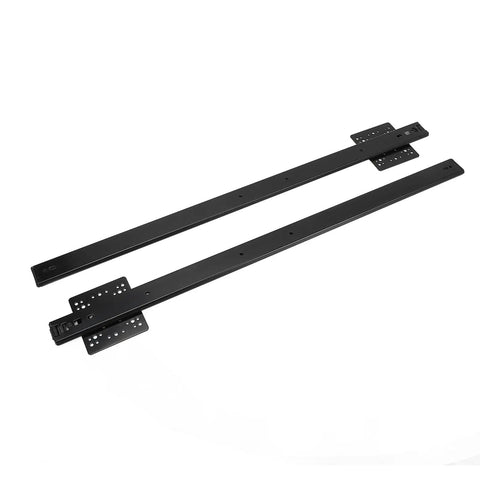 Beefy Heavy Duty Drawer Slides, 2-Section Ball Bearing Runners For Wall Cabinets, 26 Inch Length, 650mm, 20kg Load Capacity, Easy Side Mount Install, Smooth Quiet Operation, Durable Metal Slides black side-mount pair