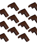 Durable Corner Guards For Furniture And Fireplaces 12 Pack Brown NBR Shock Absorbing Edge Protectors Protect Kids And Pets Anti Collision