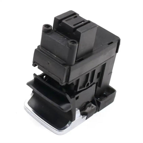 Electric Parking Brake Switch Electronic Handbrake Actuator Control Button Direct Aftermarket Replace Fits 2014 Through 2016 Models Plug and Play Swap Kit side view showing button and connector