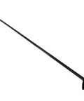 Nasycon Fencing Foil Non Acoustic Plastic Black with ambidextrous handle 33.5 inch training sword shown in full length view