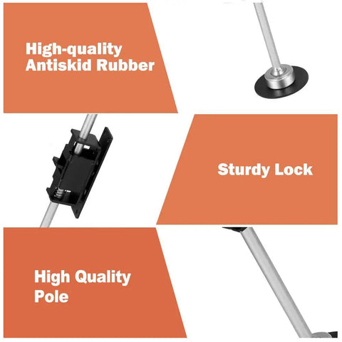 Adjustable Ladder Leveler Stabilizer Set 2 Pack For Extension Ladders Up To 650 Lbs Non Slip Silicone Feet Universal Fit components