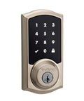 Z Wave Keyless Entry Smart Lock With Illuminated Touchscreen Deadbolt And SmartKey Rekey Security Satin Nickel Finish