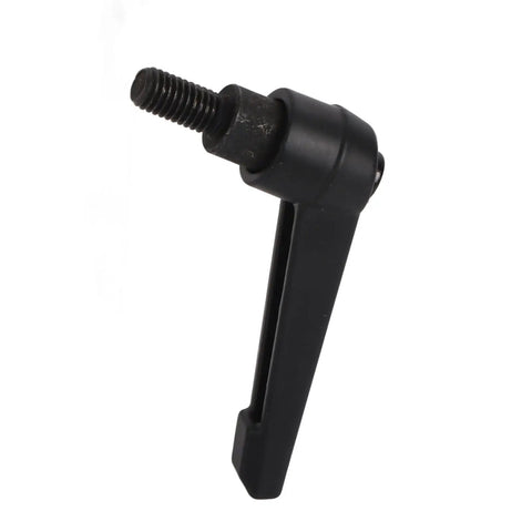 Beefy 4 Piece M8 Clamping Lever Handle Set in Stainless Steel Black Finish Male Thread Adjustable Machine Knobs for Precise Positioning and Quick Tuning in 16mm black M8 lever handle with male thread